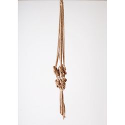 Primitive Planters Beige/Tan Jute 36 in. H Plant Hanger 1 pk