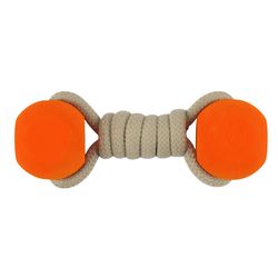Carhartt For Dog Orange Cotton/Rubber Rubber Bone 1 pk