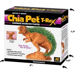 Chia Pet Dinosaur TRex Decorative Planter Terracotta Clay 1 pk