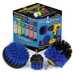 Drillbrush 4 in. W Medium Bristle Metal Handle Drill Brush Set