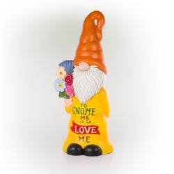 Alpine Fiberglass/MGO White/Yellow 24 in. Statuary