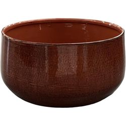 Robert Allen 6 in. D Steel Mini Bella Bowl Planter Sienna Haze