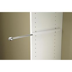Easy Track 14 in. L Chrome Steel Wardrobe Rod