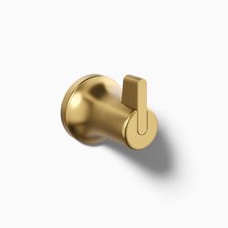 Kohler Sivaro 2.42 in. H X 2.08 in. W X 2.5 in. L Vibrant Brushed Modern Brass Brass Robe Hook