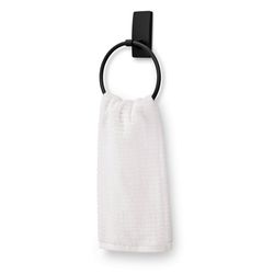 3M Command Matte Black Towel Ring Plastic/Steel
