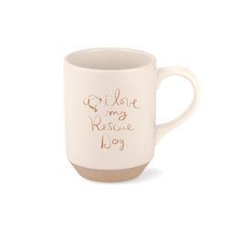 Pet Shop by Fringe Studio 12 fl. oz. Cream BPA Free Love My Rescue Mug
