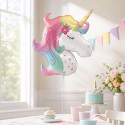 Anagram Balloons Enchanted Unicorn Foil Balloon 1 pk