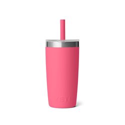 YETI Rambler Jr 10 oz Tropical Pink BPA Free Kids Cups with Silicone Straw