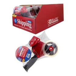 Bazic Products 2.5 in. W X 10 in. L Packaging Tape with Dispenser
