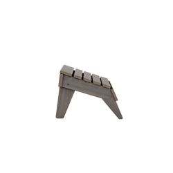 Breeo Coastal Gray Poly Lumber Footstool