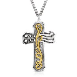 Montana Silversmiths Men's Faith and Freedom Necklace
