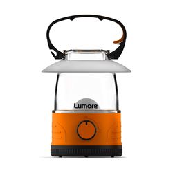Lumore Black/Orange LED Lantern