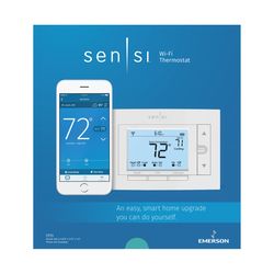 Sensi Sensi Built In WiFi Heating and Cooling Push Buttons Smart-Enabled Thermostat