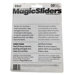Magic Sliders Tan Assorted in. Adhesive Felt Heavy Duty Glide 1 pk