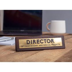 Scobie Boxer Gifts Director Desk Sign Wood 1 pk