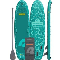 Retrospec Weekender Yogi PVC Inflatable Bermuda Ripple Paddleboard 6 in. H X 33 in. W X 10.8 ft. L