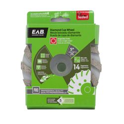Exchange-A-Blade 5 in. D X 7/8 in. Turbo Single Row Cup Grinding Wheel 1 pc