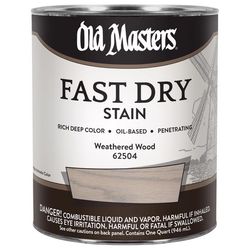 Old Masters Semi-Transparent Weathered Wood Oil-Based Alkyd Fast Dry Wood Stain 1 qt