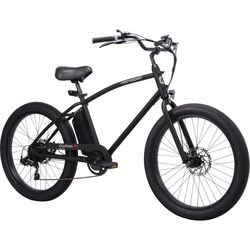 Retrospec Chatham Rev 3 Unisex Electric Beach Cruiser Matte Black