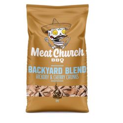 Meat Church Backyard Blend All Natural Hickory Cherry Wood Smoking Chunks 350 cu in