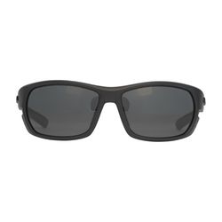 Huk Challenge Sunglasses Unisex Matte Black Frame Gray Lens Polarized