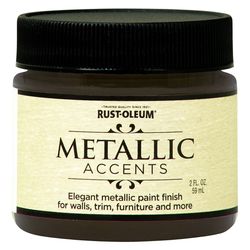 Rust-Oleum Metallic Accents Metallic Classic Bronze Water-Based Paint Interior 2 oz