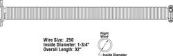 Prime-Line 32 in. L Garage Door Torsion Spring 150