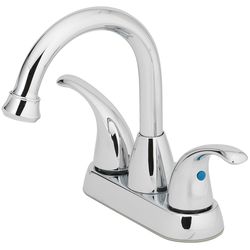 Oakbrook Collection Chrome Coastal Two-Handle Bathroom Sink Faucet 4 in.