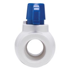 Homewerks 1-1/4 in. PVC FIP Ball Valve Full Port Quarter-Turn Lever For Potable Water