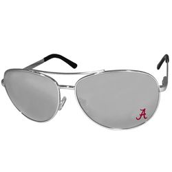Siskiyou Sports College Alabama Crimson Tide Sunglasses Unisex Silver Frame Gray Lens