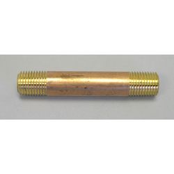 Campbell 1-1/2 in. MPT Red Brass Nipple 4 in. L