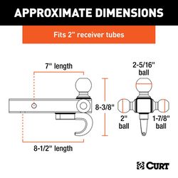 Curt Tri-Ball Mount