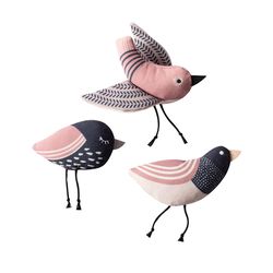 Pet Shop by Fringe Studio For Cat Black/Pink Cotton Cat Toy 1 pk