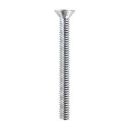 HILLMAN No. 1/4-20 Ga. X 2-1/2 in. L Phillips Flat Head Zinc-Plated Steel Machine Screws 100 pk