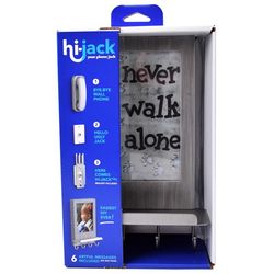 Hi-Jack 11 in. H X 6.25 in. L Gray Metal/Wood Decor/Frame/Key Holder