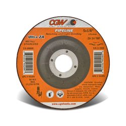 CGW 4-1/2 in. D X 5/8-11 in. X 1/8 in. thick Aluminum Oxide Cut-Off Wheel 1 pc
