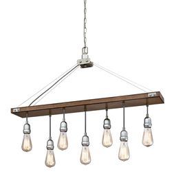 Westinghouse Elway Barnwood Gray 7 lights Chandelier