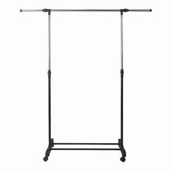 Core Home 63 in. H X 57 in. W Stainless Steel Adjustable Garment Rack