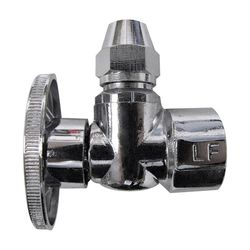Keeney 1/2 in. FIP in. X 3/8 in. Flare Brass Angle Stop Valve