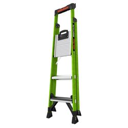 Little Giant Mightylite 5 ft. H Fiberglass Step Ladder Type IAA 375 lb. cap.