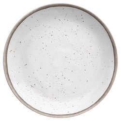 TarHong Gray/White Melamine Kiln Salad Plate 1 each