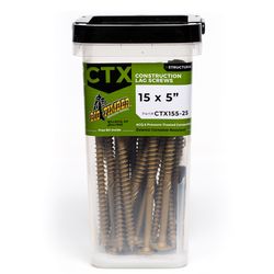 Big Timber No. 15 Ga. X 5 in. L Star Round Head Coarse Construction Screws