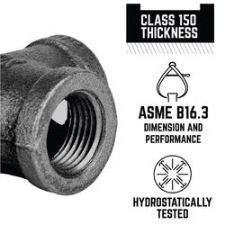STZ Industries 1/8 in. MIP each X 1/8 in. D FIP Black Malleable Iron 90 Degree Street Elbow