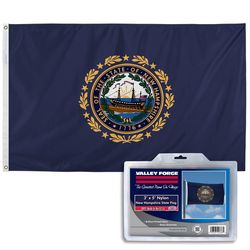 Valley Forge New Hampshire State Flag 0 in. H X 3 ft. W X 5 ft. L