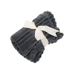 HuggleHounds Scout Blankie For Dog Gray Plush Blanket 30 x 40 1 pk