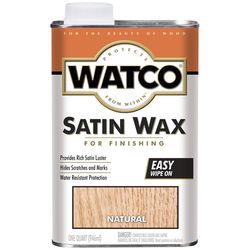 WATCO Transparent Satin Wax Oil-Based Finishing Wax 1 qt