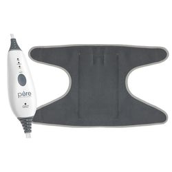 Pure Enrichment Heating Pad 4 settings Gray 11.5 in. W X 19.5 in. L