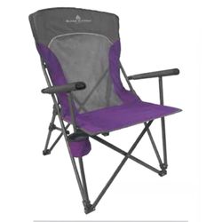 Black Sierra Equipment Purple Folding Armchair