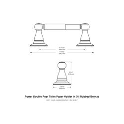 Delta Porter Oil Rubbed Bronze Bronze Toilet Paper Holder