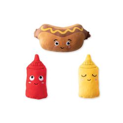 Pet Shop by Fringe Studio For Dog Multicolored Let's Be Frank Dog Toy Small 3 pk